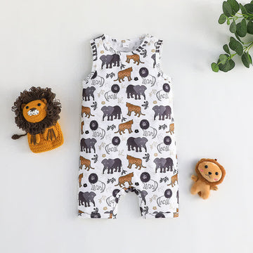 Baby Boy Animal Sleeveless Romper