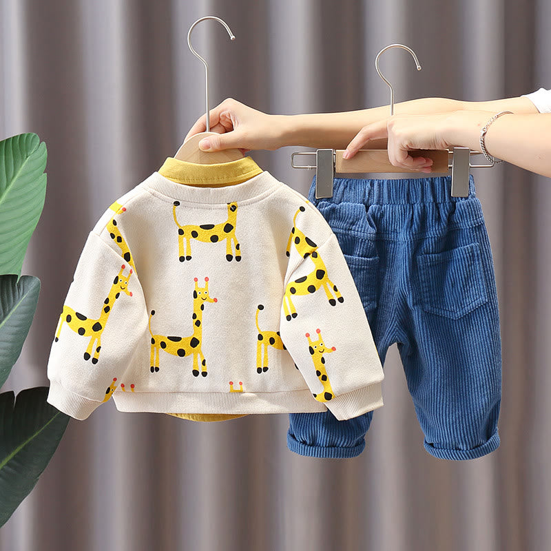 Toddler Boy Giraffe 3pcs Set