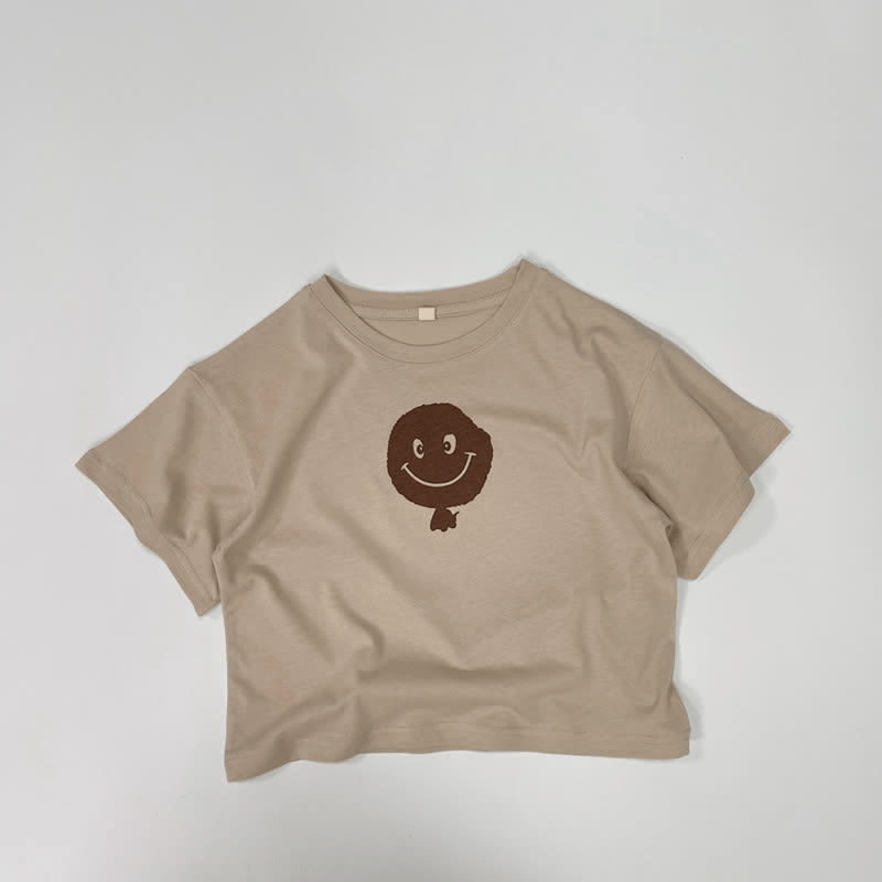 Toddler Boy Smiley Face Loose T-shirt