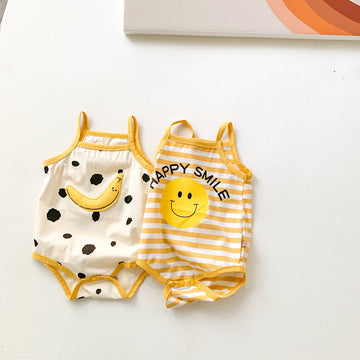 HAPPY SMILE Baby Banana Newborn Overalls