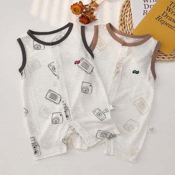 Baby Camera Seamless Sleeveless Romper