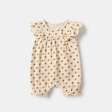 Baby Polka Dot Ruffled Romper