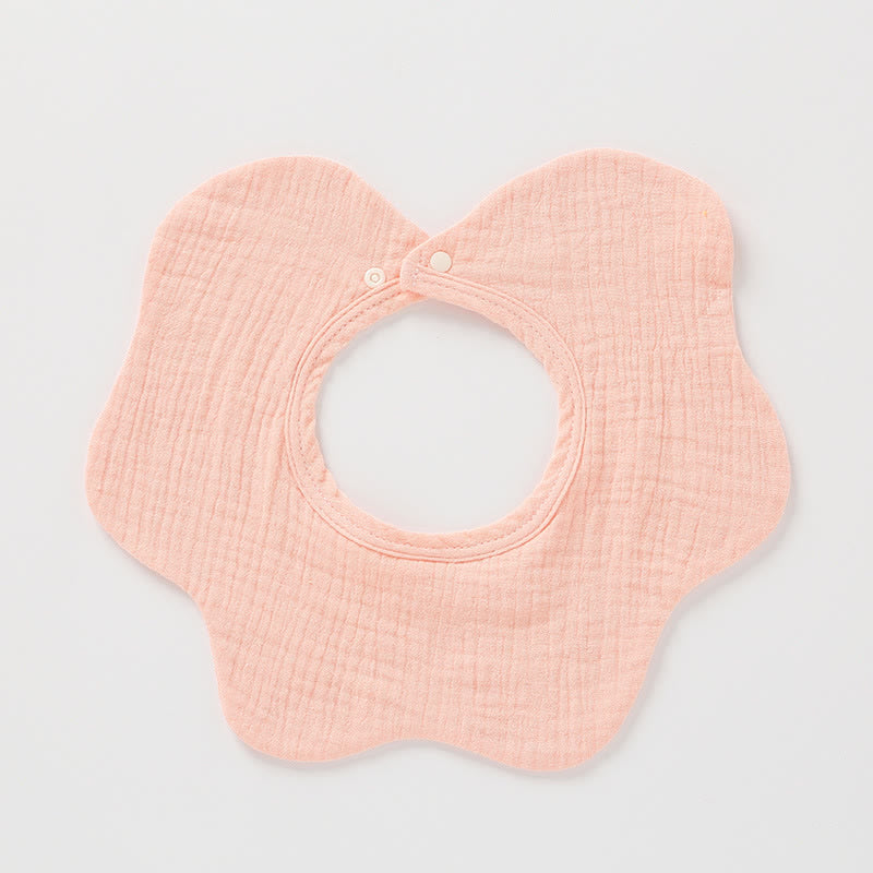 Baby Solid Color Petal Bibs