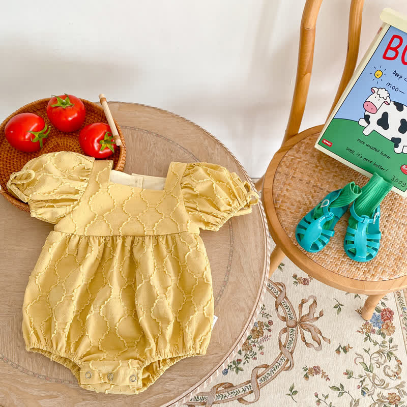 Baby Vintage Square Neck Bodysuit