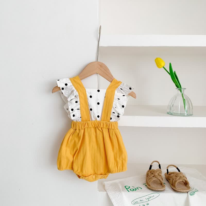 Baby Polka Dot Ruffled Bodysuit