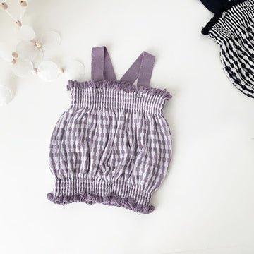 Toddler Girl Plaid Knitted Camisole