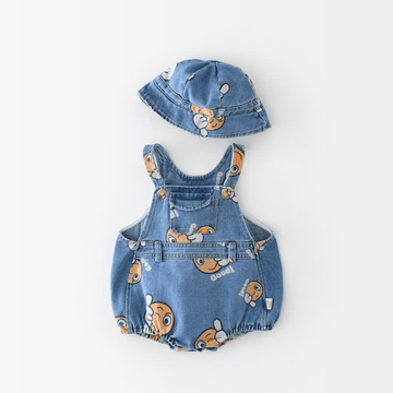 GOOD Baby Smiley Strap Bodysuit with Hat