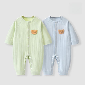 Baby Bear Crew Neck Newborn Seamless Romper