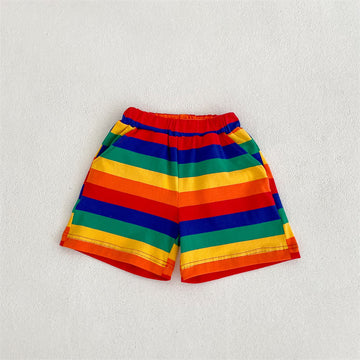 Toddler Boy Striped Loose Shorts