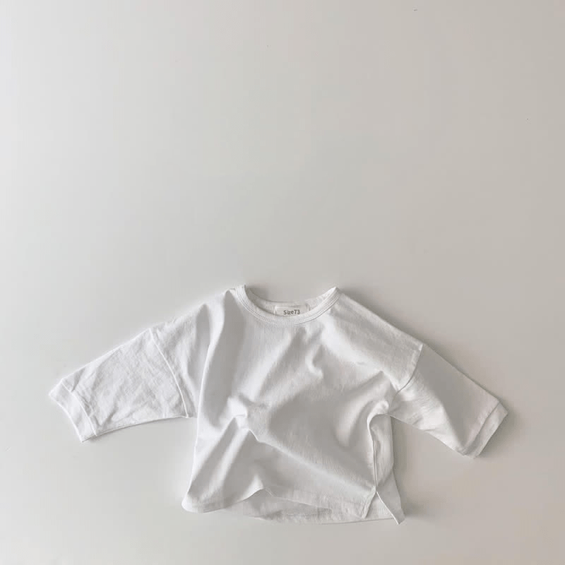 Baby Solid Color Split T-Shirt