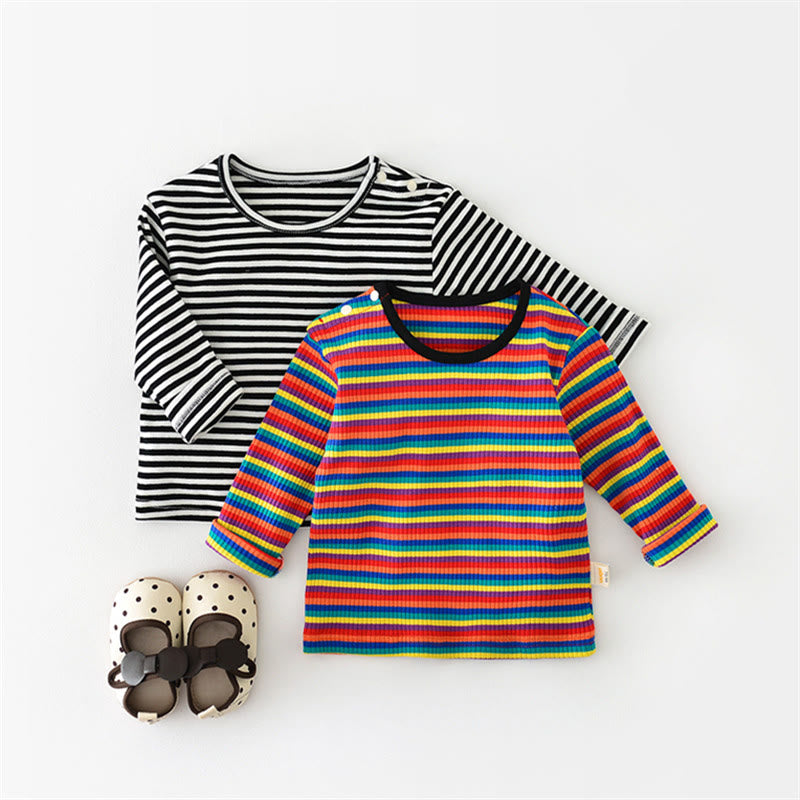 Baby Colorful Striped Sweatshirt