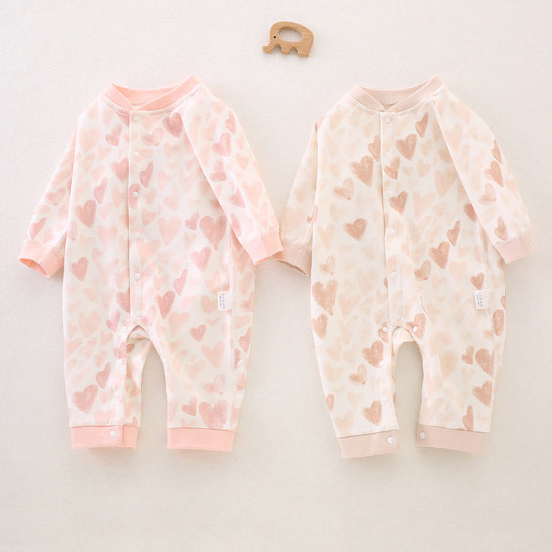 Baby Girl Heart Romper