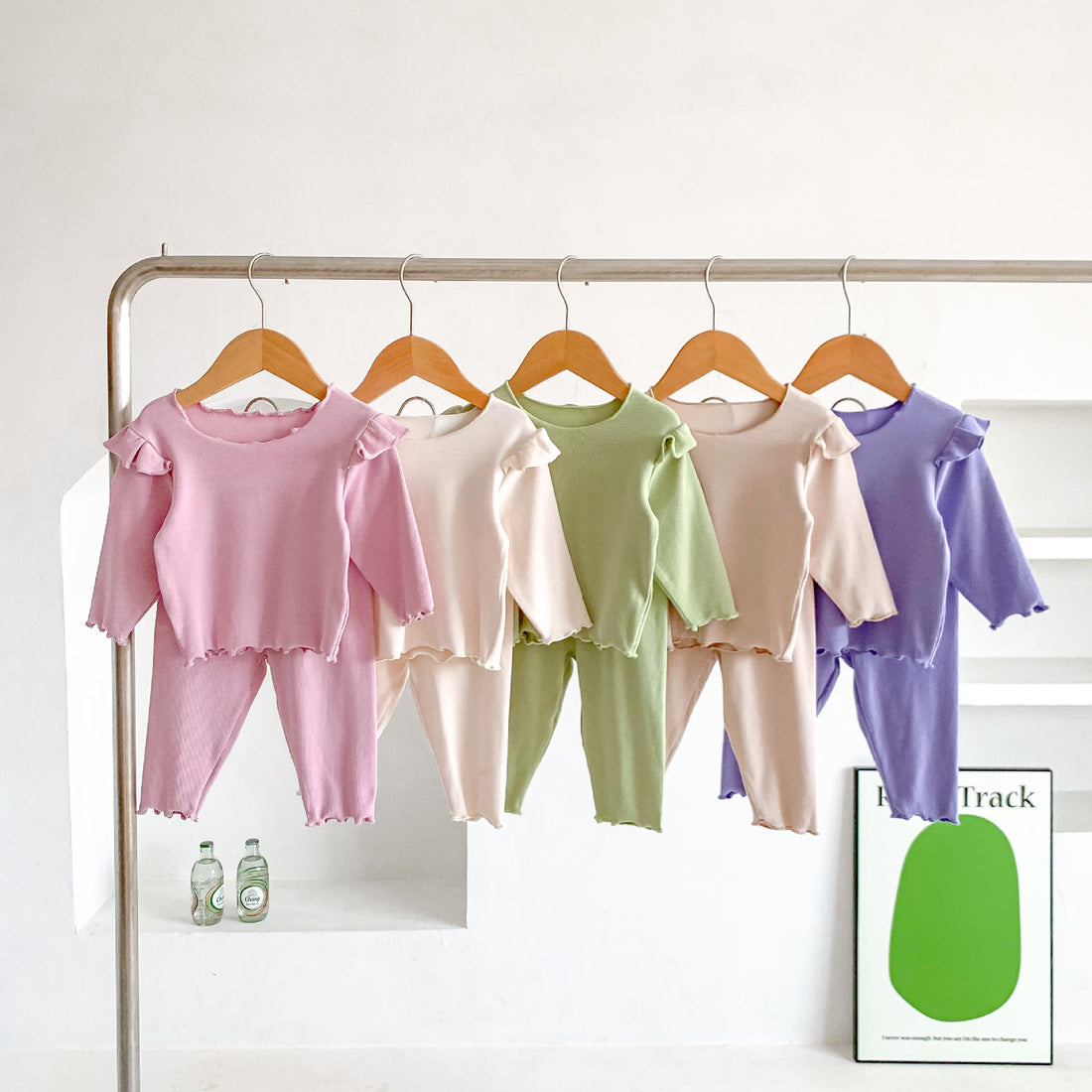 Baby Solid Color Comfy Pajamas Set