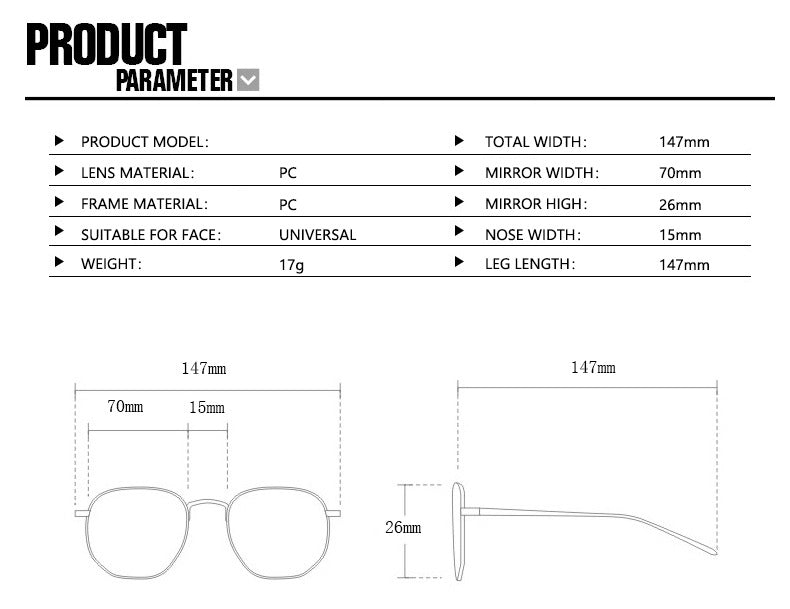 Small Rectangular Narrow Retro Sunglasses