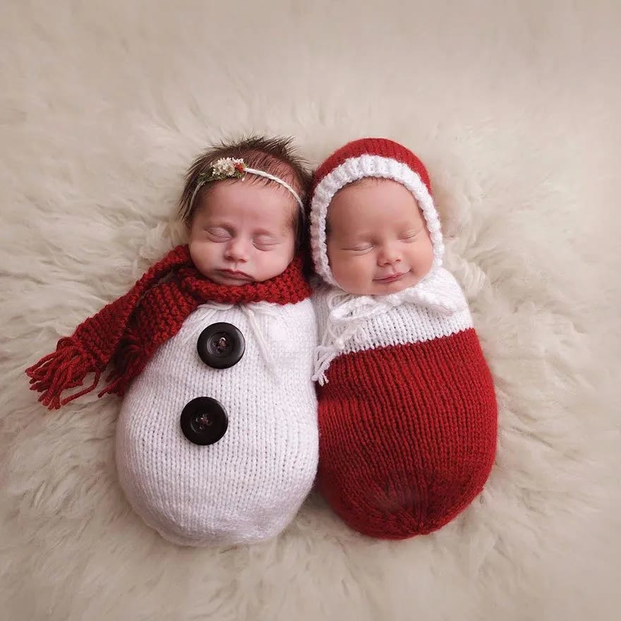 Newborn Photography Snowman Costume