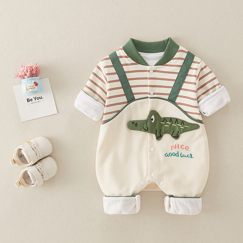 NICE GOOD LUCK Baby Crocodile Romper