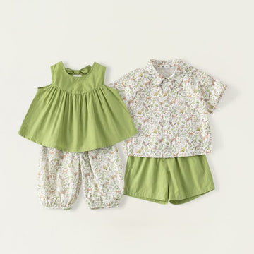 Toddler Deer Flower 2 Pieces Set