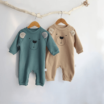 Baby Bear Crew Neck Thicken Romper