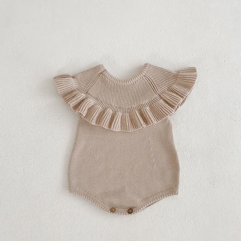 Baby Flounced Sleeveless Bodysuit