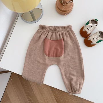 Baby Pocket Brown Jogger Pants