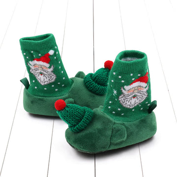 Baby Christmas Santa Claus Floor Pre-walker Sleeves Shoes