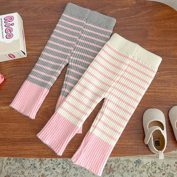 Baby Knit Striped Leggings