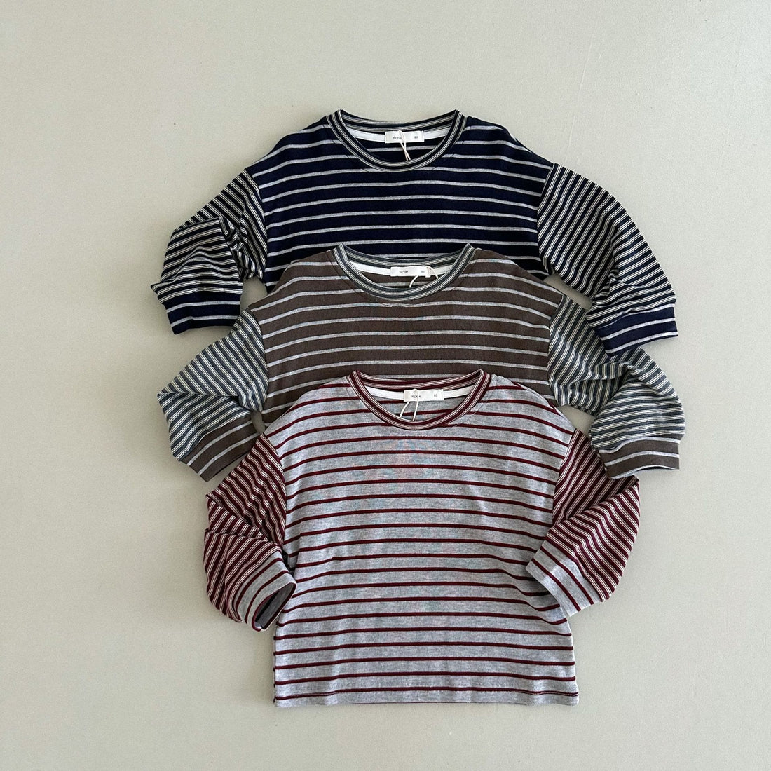 Toddler Wide Thin Stripes Casual Sweatshirt