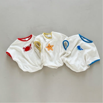 Baby Crab Starfish Whale Casual Bodysuit