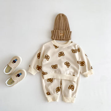 Baby Bear Casual Shirt and Loose Pants Set