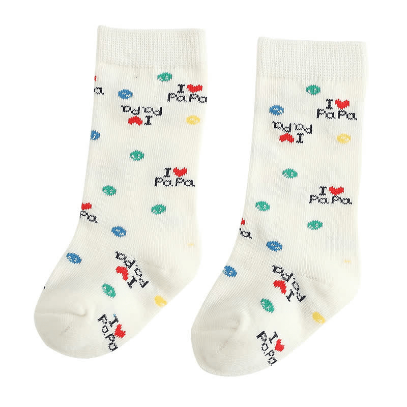 Baby Dot Rainbow Tube Socks