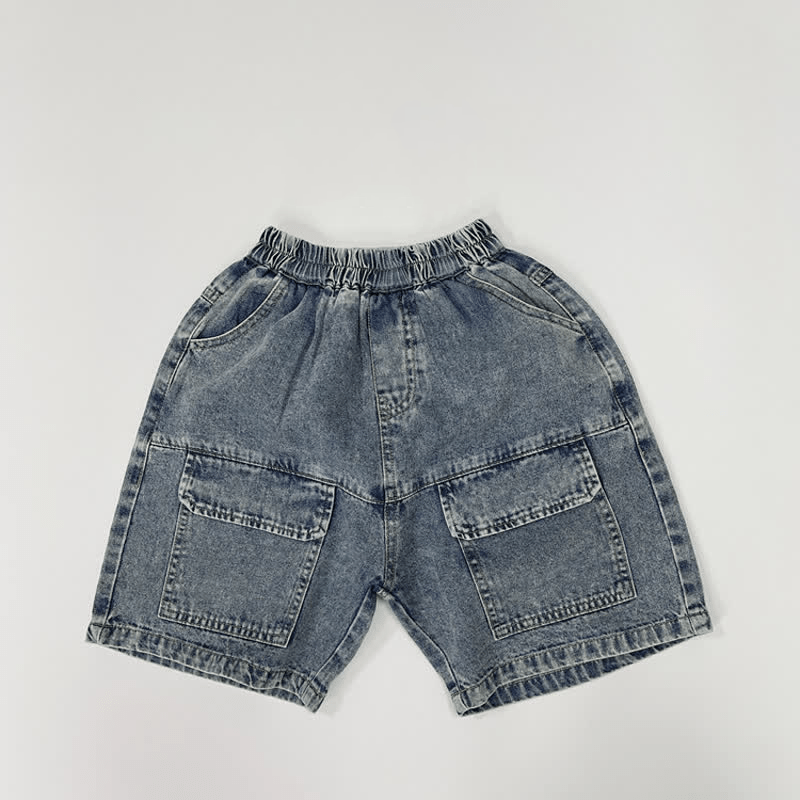 Toddler Boy Casual Cargo Denim Shorts