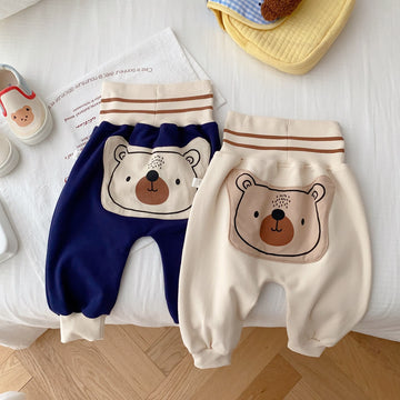 Baby Boy Cartoon Bear Pants