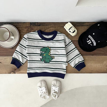 Baby Striped Dino T-shirt