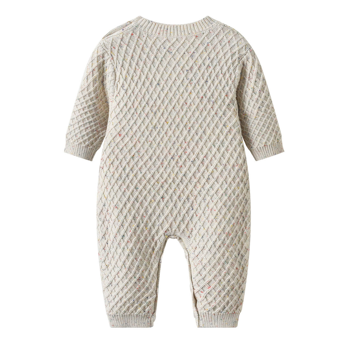 Baby Knitted Twist Romper with Beanie