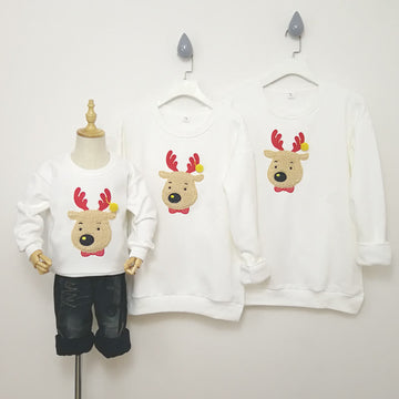 Family Matching Christmas Elk Sweatshirt