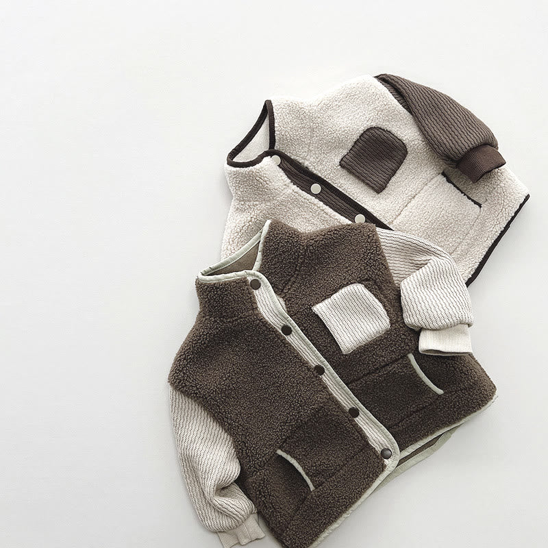 Toddler Earthy Color Fleece Warm Coat