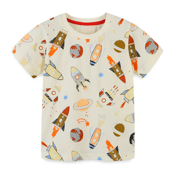 Toddler Boy Rocket Crew Neck T-Shirt