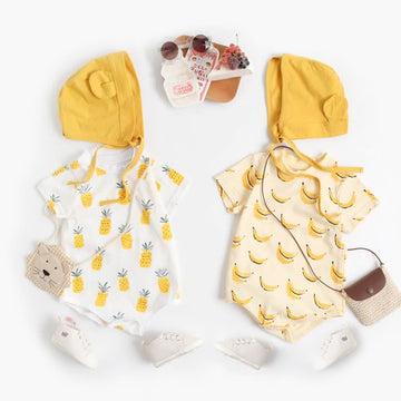 Baby Banana Pineapple Bodysuit with Hat