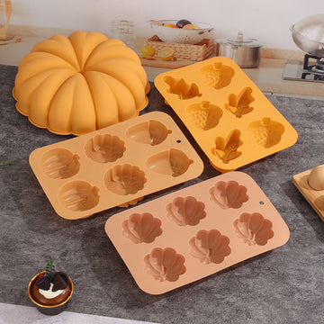 DIY 3D Silicone Pumpkin Baking Mold