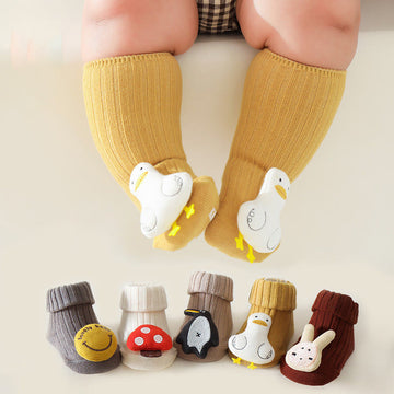 Baby 3D Animal Ribbed Floor Socks