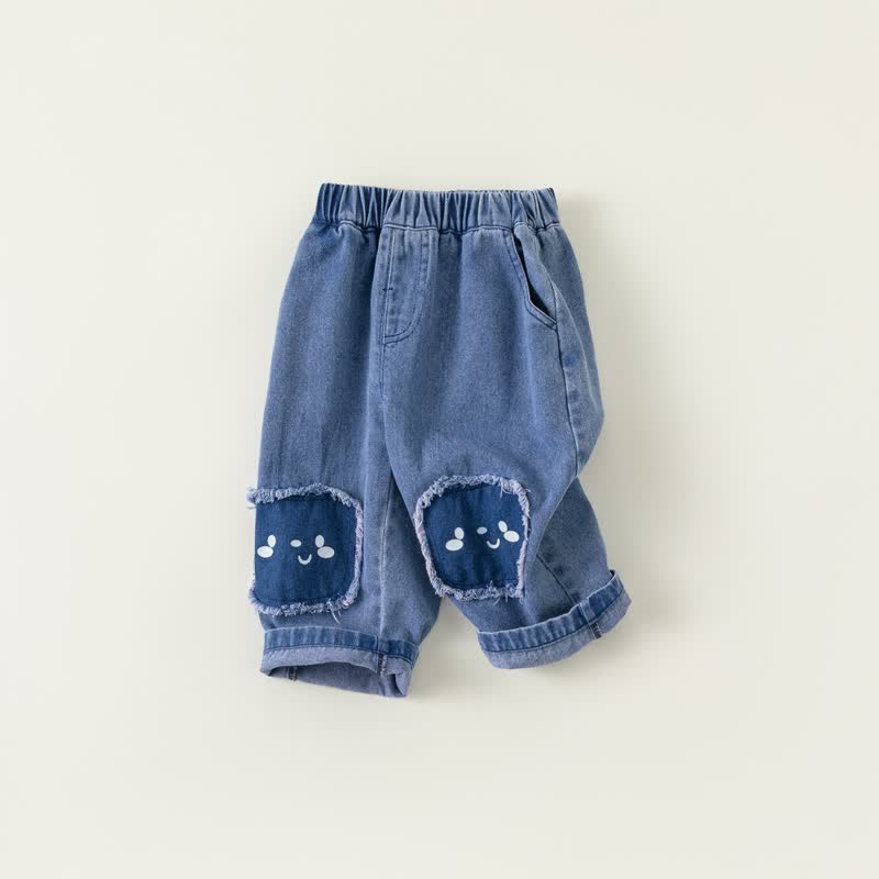 Toddler Girl Bear Straight Leg Jeans