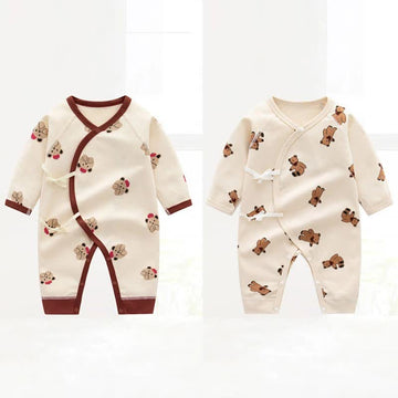 Baby Bear Crew Neck Seamless Romper