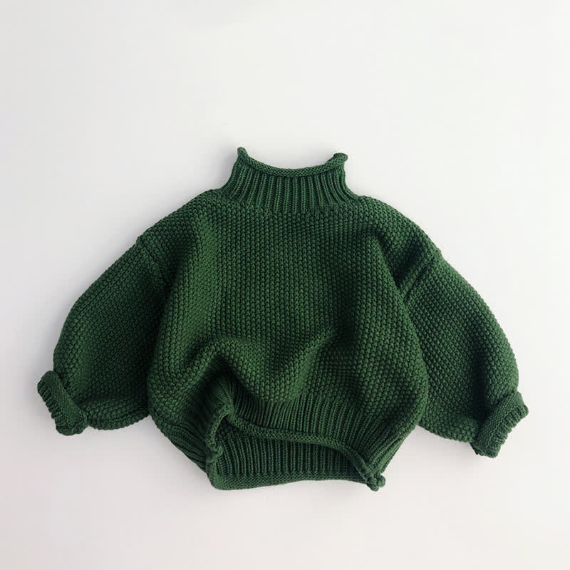 Toddler Boy Retro Turtleneck Sweater