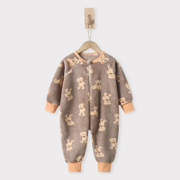 Baby Bear Fleece Pajamas Romper