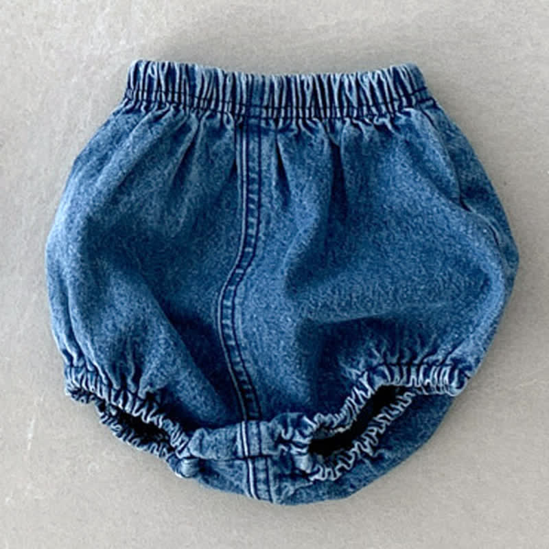 Baby Denim Casual Bloomer Shorts