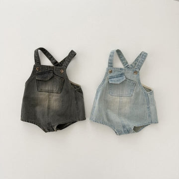 Baby Denim Pocket Overalls