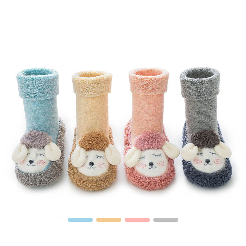 Baby Fleece Lovely Sheep Floor Sleeves Socks