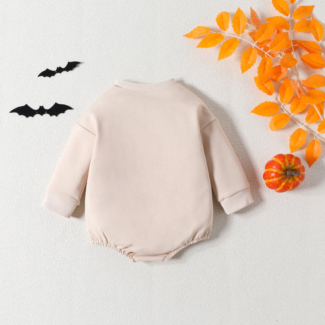 Baby Halloween Pumpkin Bat Bodysuit