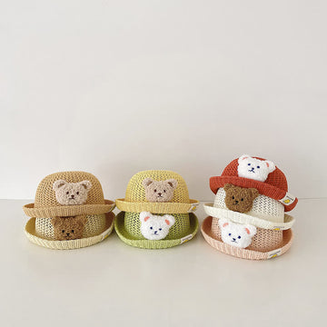 Baby Toddler Bear Straw Hat