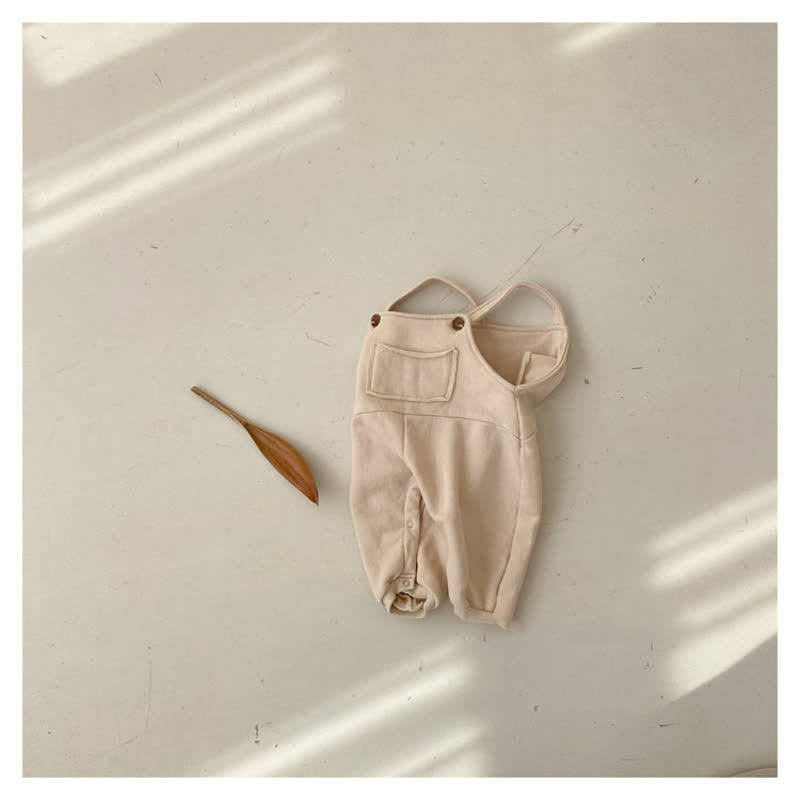 Baby Unisex Simple Overalls